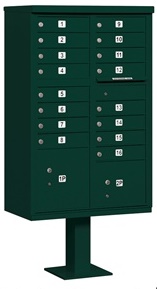16 Door Cluster Mail Box Unit